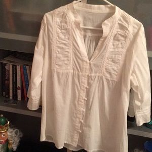 White cotton blouse